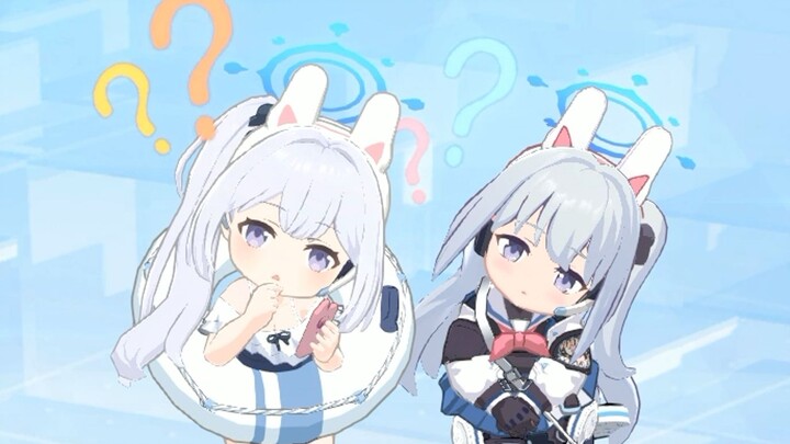 กระต่ายน้อยเอียงหัวด้วยความสงสัย น่ารักจังเลย