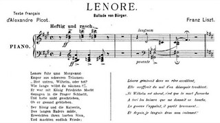 Franz Liszt - "Lenore" for narrator and piano (VIDEO REQUEST)