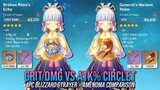 4PC BLIZZARD STRAYER: CRIT DMG VS ATK% Circlet - C0 Ayaka R5 Amenoma Comparison | Genshin Impact