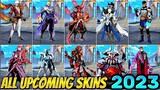 ALL UPCOMING SKINS THIS COMING YEAR 2023!! Gusion New Epic Skin, Vale Collector Skin & More!!
