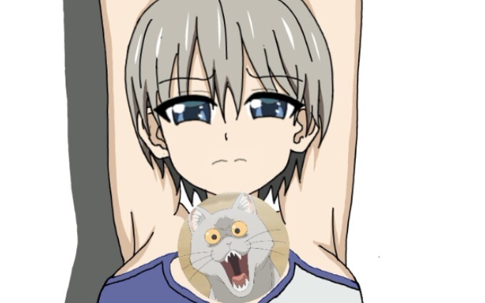 Uzaki-san is really just on the trampoline!