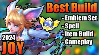 JOY BEST BUILD 2024 | TOP 1 GLOBAL JOY BUILD | JOY - MOBILE LEGENDS | MLBB