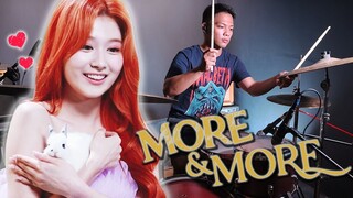 More and More (Twice) DRUM COVER by Jonas Arcipe