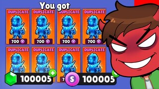 USEI O BUG PROIBIDO PARA PEGAR TODAS AS SKINS DO STUMBLE GUYS!