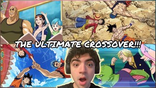 FINALLY GOT DUBBED! | ONE PIECE X DRAGON BALL Z X TORIKO ANIME CROSSOVER DUB EPISODE 590 REACTION