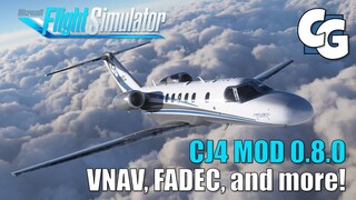 VNAV, FADEC, and more - CJ4 Mod 0.8.0 - Microsoft Flight Simulator