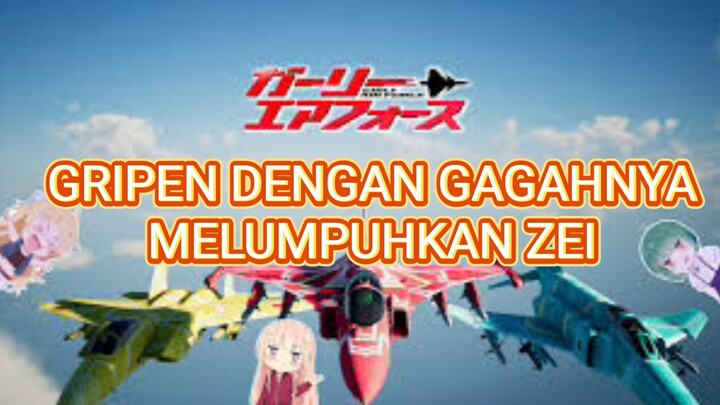 GRIPEN DENGAN PESAWAT TEMPUR MERAH MELUMPUHKAN ZAI