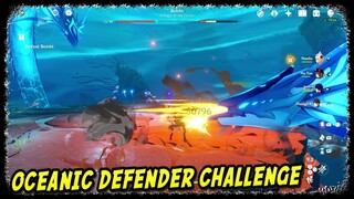 Oceanic Defender Challenge | Genshin Impact | Beisht Boss Fight Avenger of the Vortex