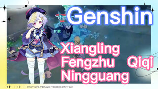 Xiangling Fengzhu Qiqi Ningguang