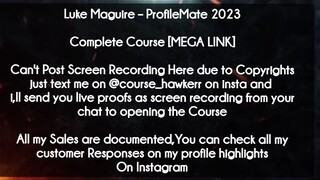 Luke Maguire  - ProfileMate 2023﻿ download