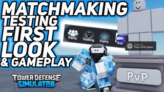 MATCHMAKING UPDATE - FIRST PUBLIC LOOK - Tower Defense Simulator Update Leaks