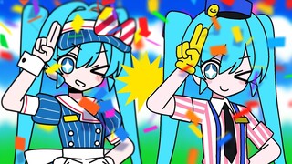 Hypnosis, but both sides are Hatsune Miku