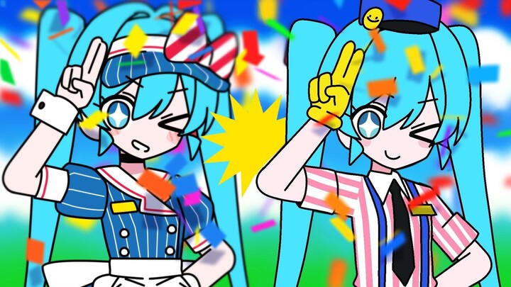 Hypnosis, but both sides are Hatsune Miku