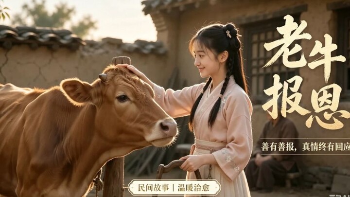 The old ox repays a kindness: you saved my life, so I’ll redeem yours for a lifetime.