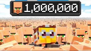 [Daging Matang] Selesaikan Minecraft dengan Satu Juta Penduduk Desa!!!!!!!!! Adegan Terbaik!!!!!