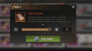 INI DIA JUMLAH TIKET TRANFSER UNTUK PINDA NEGARA BAGIAN STATE OF SURVIVAL