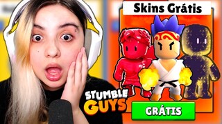 GANHEI TODAS as NOVAS SKINS da NOVA UPDATE GRÁTIS no STUMBLE GUYS!! NEM ACREDITEI KKKK