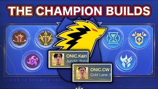 MSC CHAMPION ONIC BUILDS FOR NEW EMBLEM IS IN RECOMMENDED