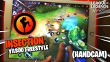 iNSECTiON YASUO FREESTYLE (HandCam) - League of Legends Wild Rift Best Moments #86