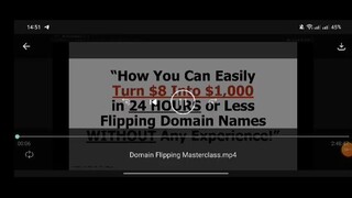 Duston McGroarty – Domain Flipping Masterclass