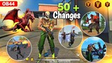 50+ Changes in OB44 Update 😱 | Zombie Mode / New Gun / New Character (Secret Settings) | Free Fire