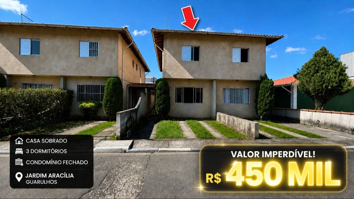 Sobrado no Aracilia a venda com 3 quartos