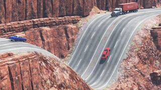 Cars vs Giant Dip | BeamNG.Drive