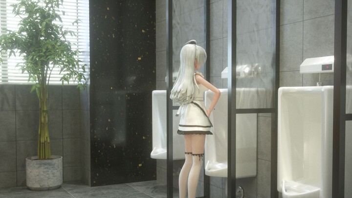 [น้ำเสียงอ่อน MMD] จับชายแต่งตัวข้ามเพศทั้งเป็นในห้องน้ำเหรอ?