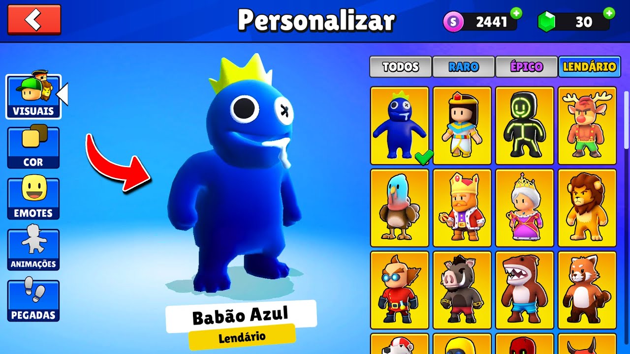 azul babão Minecraft Skin