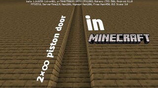 How to make an insane 2 by infinite piston door in minecraft
