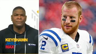 KJM | Keyshawn Johnson "explains why" Commanders acquiring QB Carson Wentz from Colts in trade