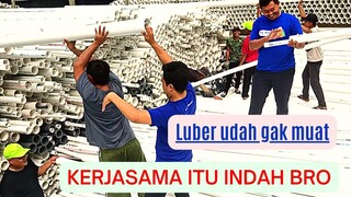 WALAUPUN BEDA JABATAN KALAU UDAH KAYA GINI MAH GAK NGARUH || GOTONG ROYONG MEMBERESKAN PIPA PVC