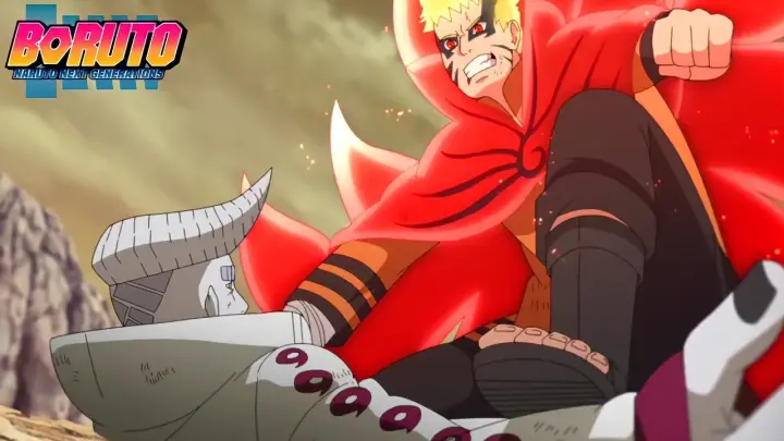 Naruto Modo Barion Vs Isshiki Pelea completa - Naruto destroza a Isshiki en batalla | Boruto cap 217