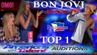 AMERICAN GOT TALENT AUDITION, TOP 1, BON JOVI, BED OF ROSES | PART 1, FROM PHILIPPINES