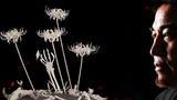 Bunga Bakung Lelabah yang Dibuat dengan Ribuan Tulang Asli