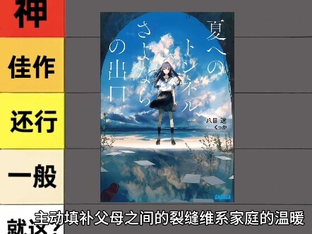 【轻小说推荐】《通往夏天的隧道，再见的出口》