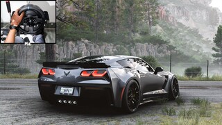 1000HP Chevrolet Corvette Z06 | Forza Horizon 5 | Steering Wheel Gameplay