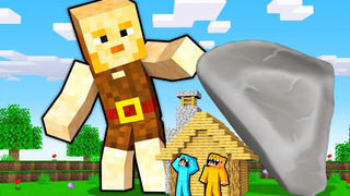 Minecraft GIANT vs Security House จิ๋วที่ปลอดภัยที่สุด!