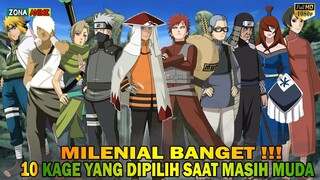 DAFTAR 10 KAGE  YANG DIPILIH SAAT MASIH MUDA -[ NARUTO & BORUTO ]