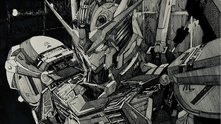 I drew for 15 hours and broke five pens—oh, that doesn’t matter; as long as it looks cool, that’s al