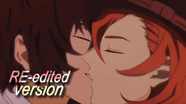 Dazai x Chuuya 💖 Kiss scene (RE-edited) 💖 BSD