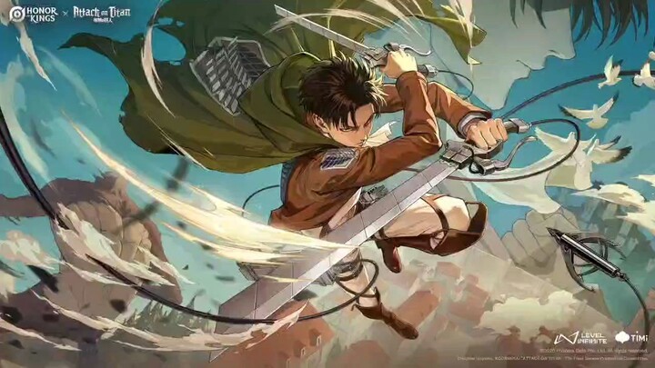 Skin Levi X Allain , Kolaborasi Honor of Kings dengan Attack on Titan