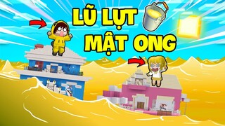 KEYD THỬ THÁCH SỐNG SÓT CÙNG MẶP DORAM KHI LÀNG BEE TEAM BỊ LŨ LỤT MẬT ONG TRONG MINI WORLD