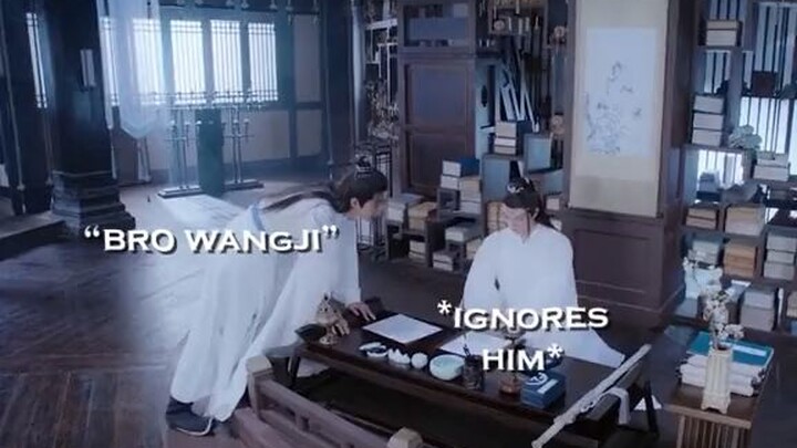 lwj ignores wwx in the show, but xiao zhan ignores wang yibo behind the scenes 😂