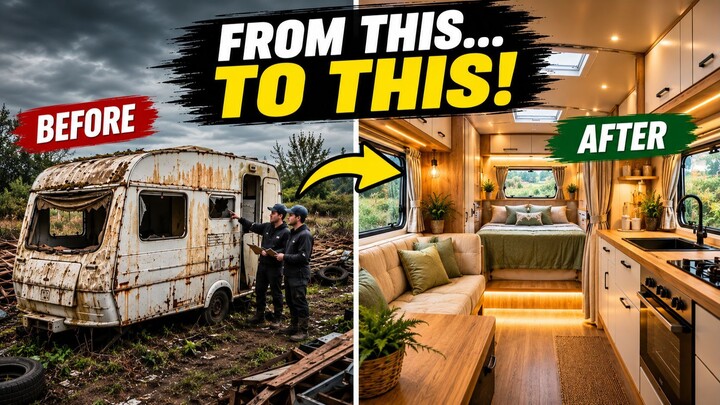 From Abandoned Caravans to Stunning Tiny Homes! 🚐✨