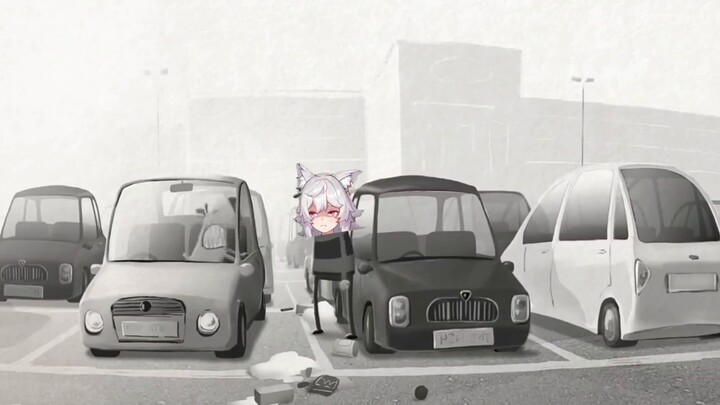 【Wumi】Playing with dogs in the parking lot