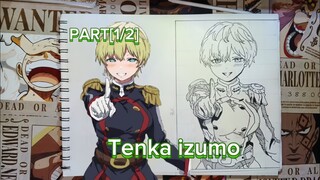 Drawing TENKA IZUMO🔥 momy the beast PART [1/2] BNW