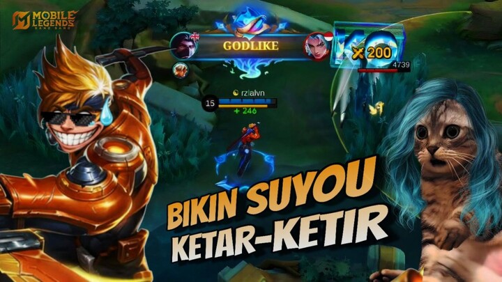 #KontesKreator2025 GINI CARA MAIN HAYABUSA SLOWHAND 🤣 CUMA NGANDELIN HOKI KIDS 😭 | MLBB