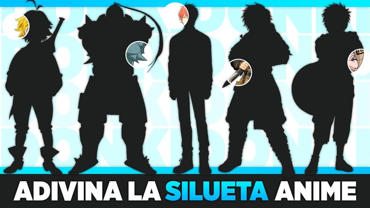 ADIVINA la SILUETA ANIME 💙 ¿Cuánto sabes de anime? Anime test | Prueba OTAKU | Anime QUIZ 💙