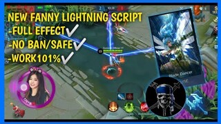 NEW FANNY LIGHTNING SKIN SCRIPT | MOBILE LEGENDS